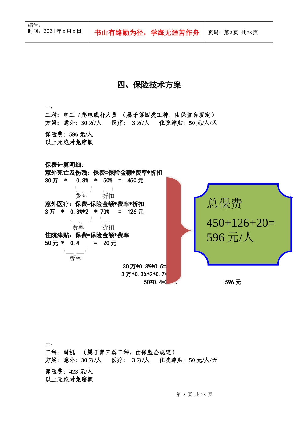 意外险保险标书_第3页