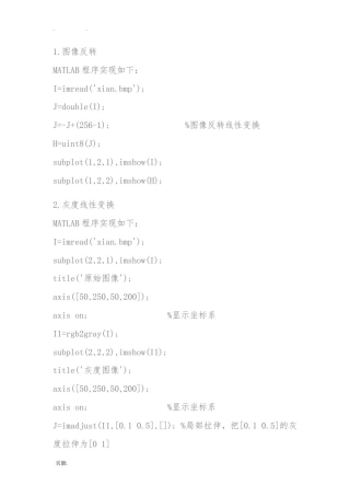 数字图像处理代码大全