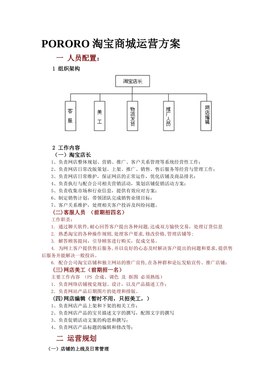 淘宝商城运营方案_第1页