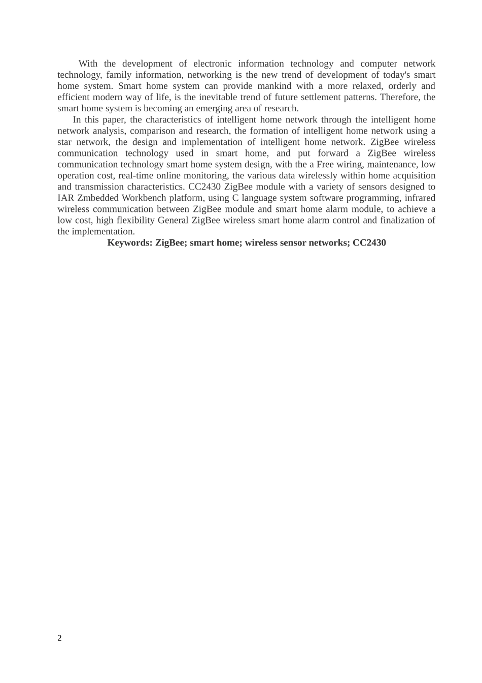 基于无线传感器网络的智能家居报警系统84_第2页