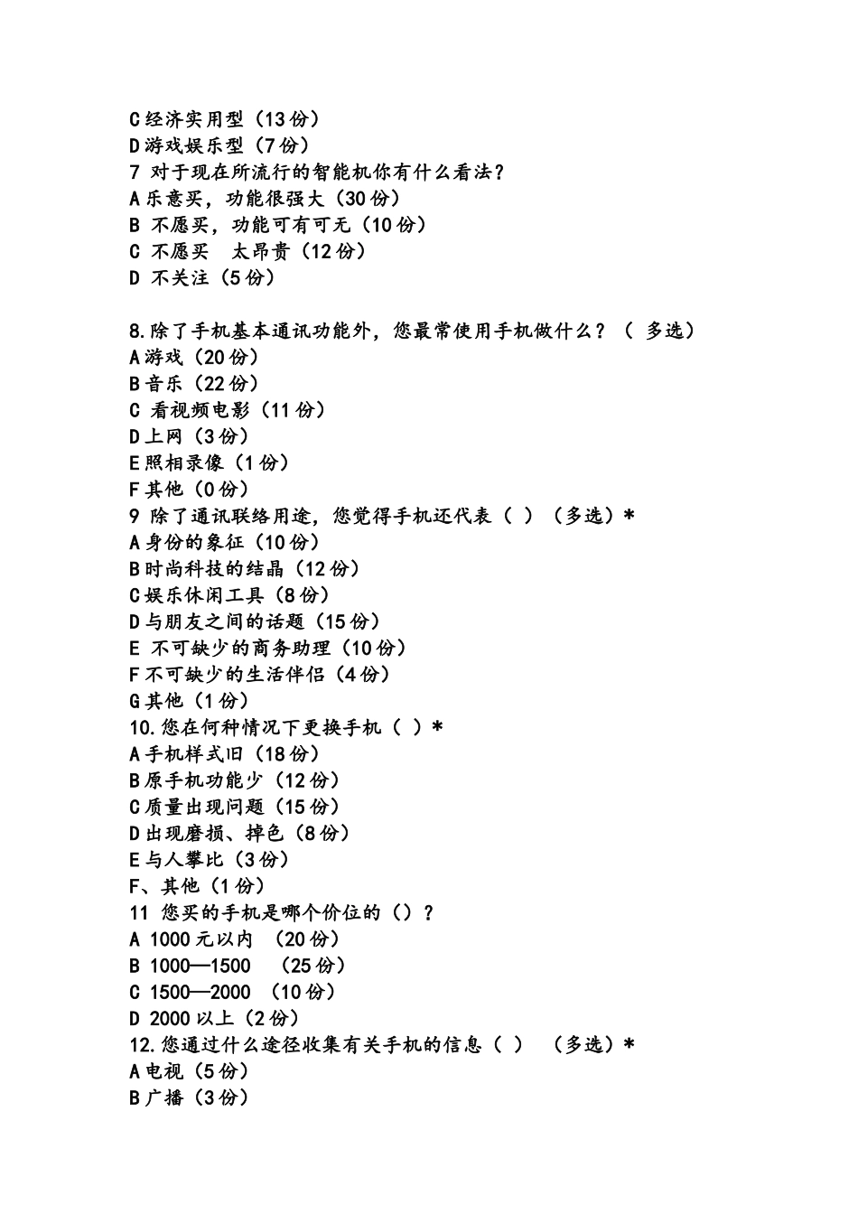 手机调查问卷_第2页