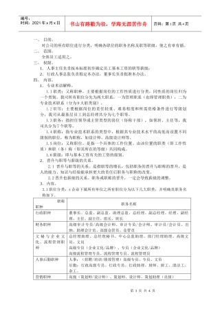 房地产公司职类职称管理办法