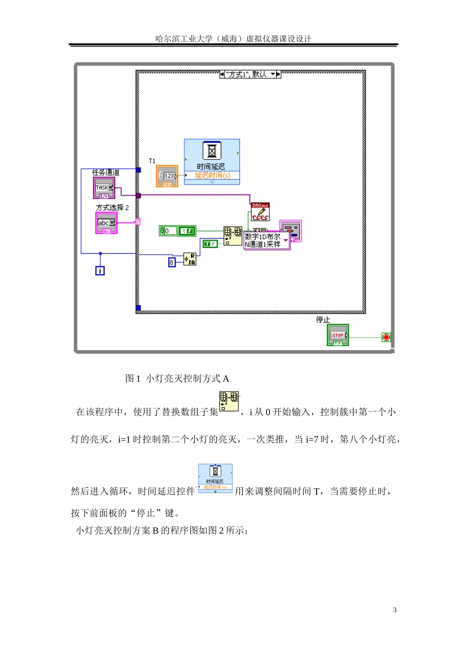 虚拟仪器课程设计报告_第3页