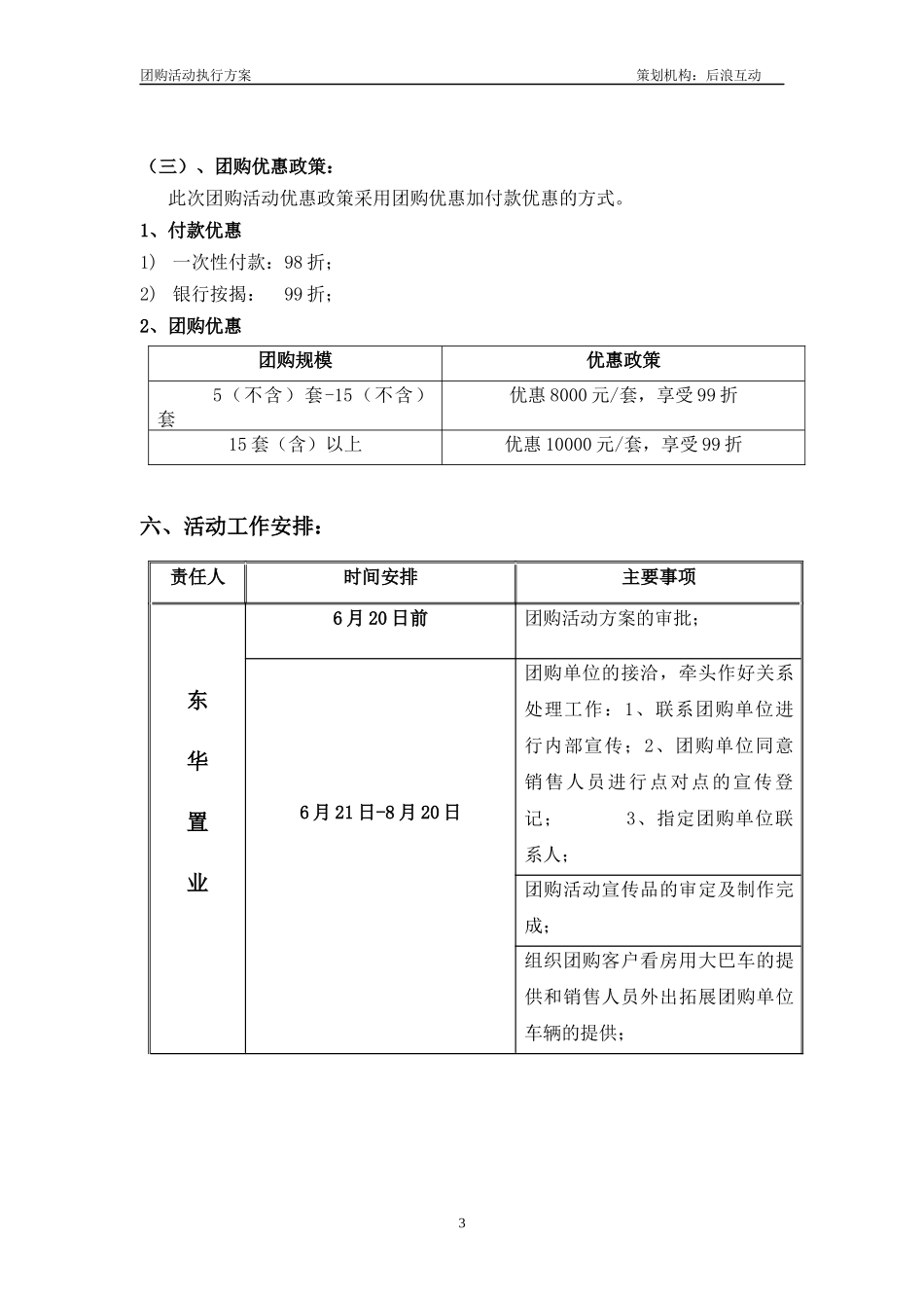 房地产团购活动执行方案_第3页
