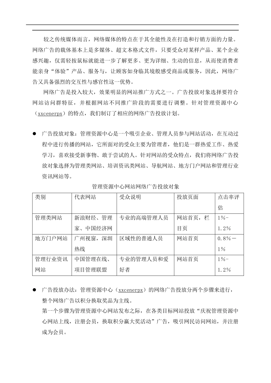 某管理资源中心网站推广方案_第2页