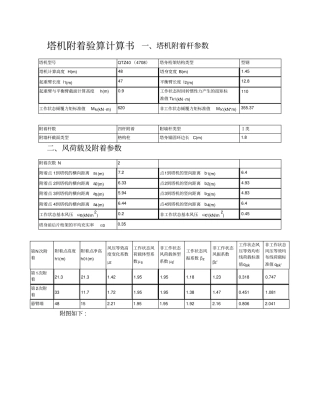 塔机附着验算计算书