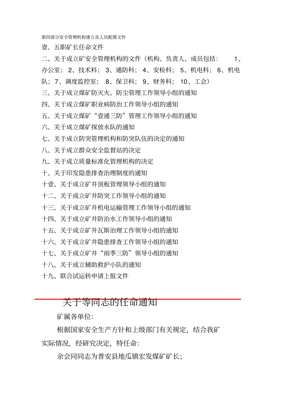 (定岗定编)安全管理机构建立及人员配置文件_第2页