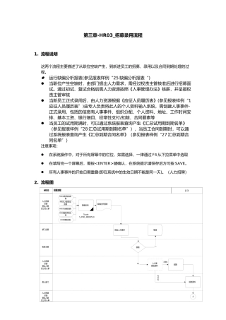 招募录用流程概述