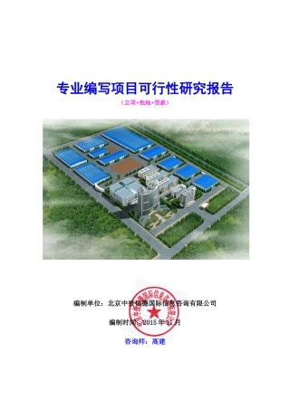 招商用项目可行性研究报告