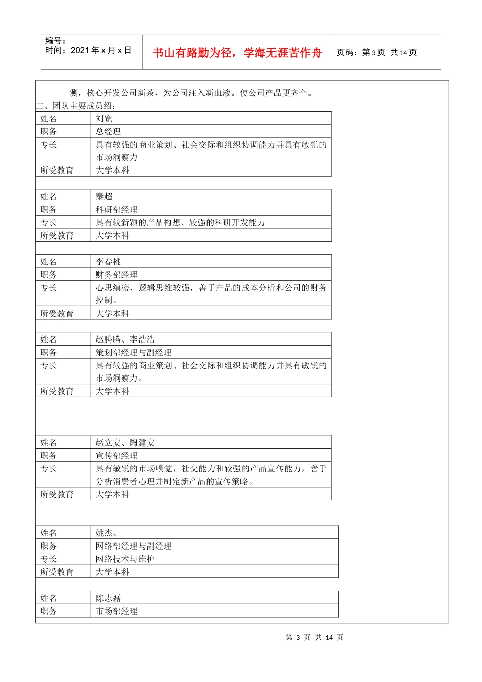 挑战杯策划书···茶[1]_第3页