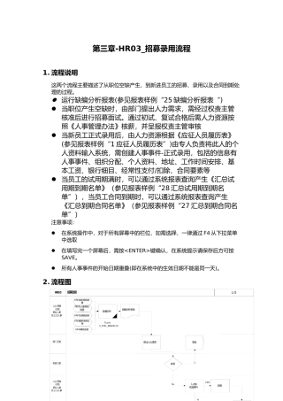 招募录用的流程说明