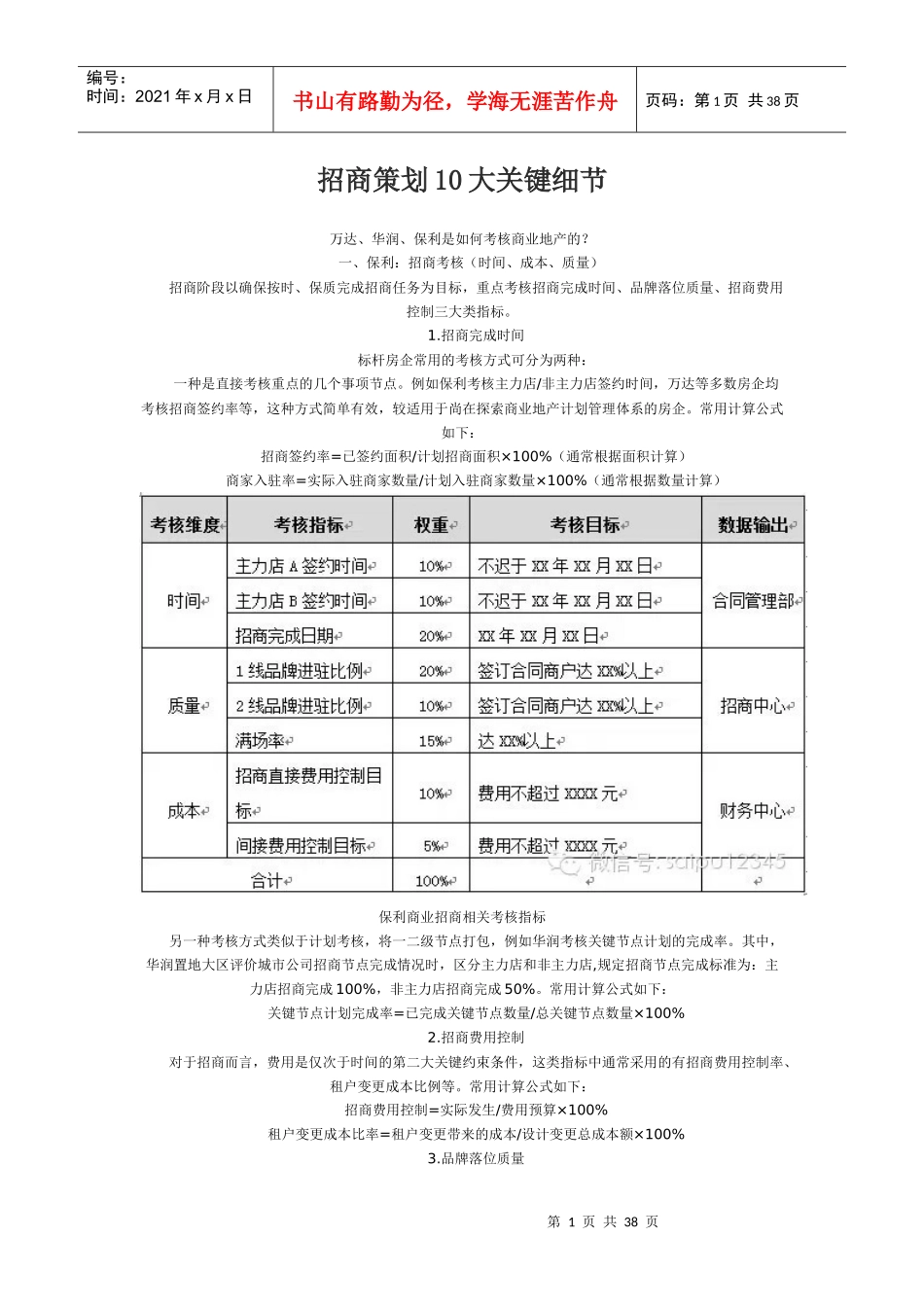 招商策划10大关键细节概述_第1页