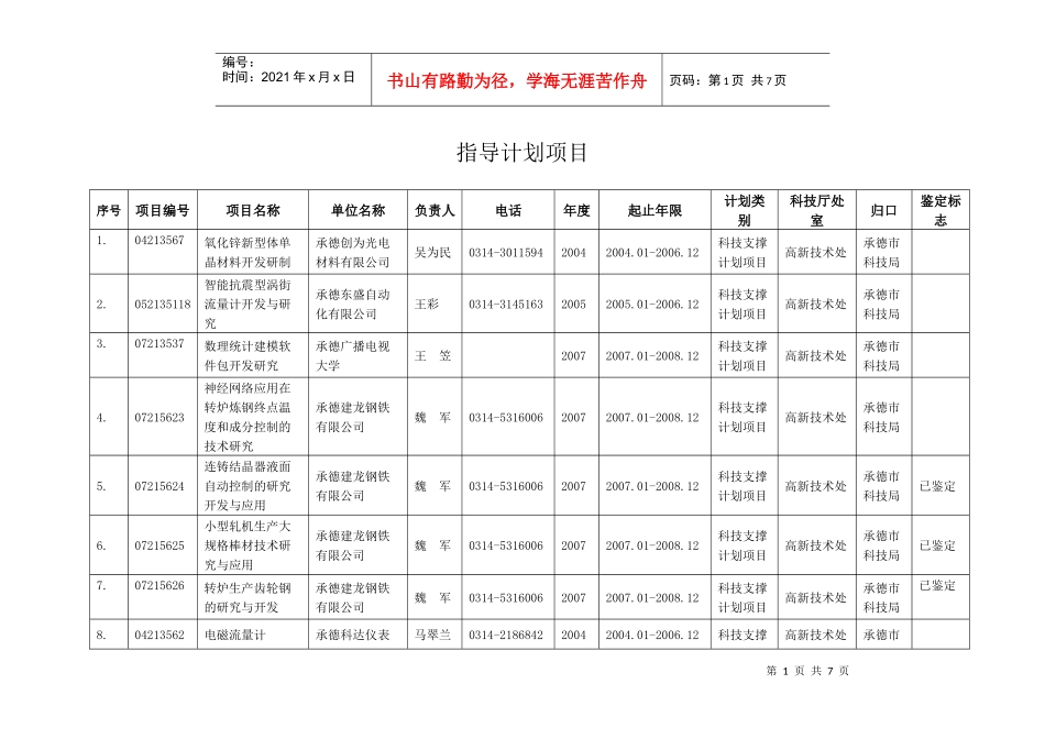 指导计划项目_第1页