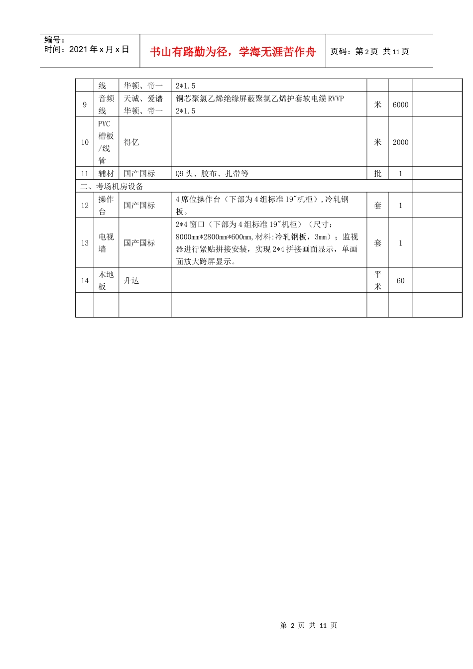招标项目说明及要求_第2页