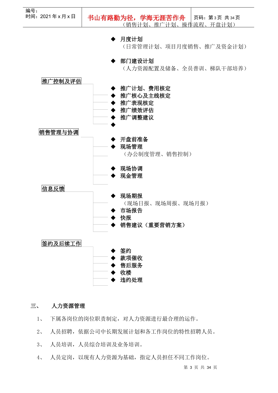 房地产项目营销管理程序流程_第3页