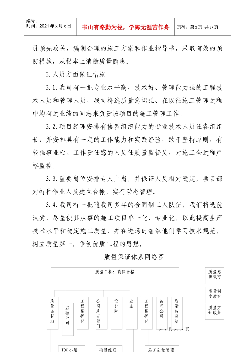 技术标书(四、质量保证措施)_第2页