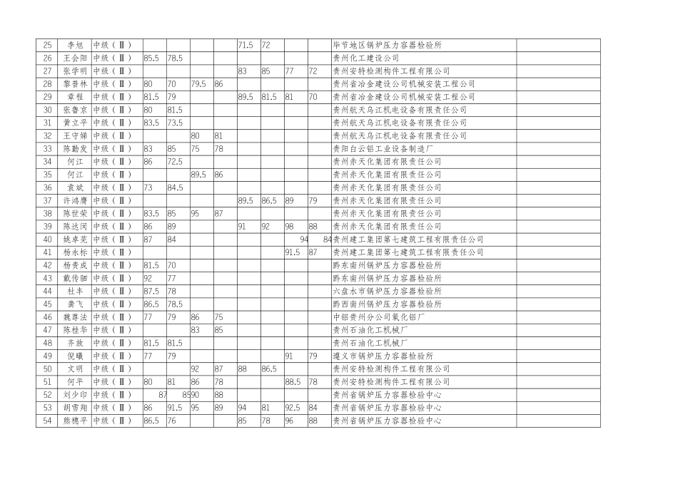 关于公布贵州省XXXX年度特种设备无损检测人员_第3页