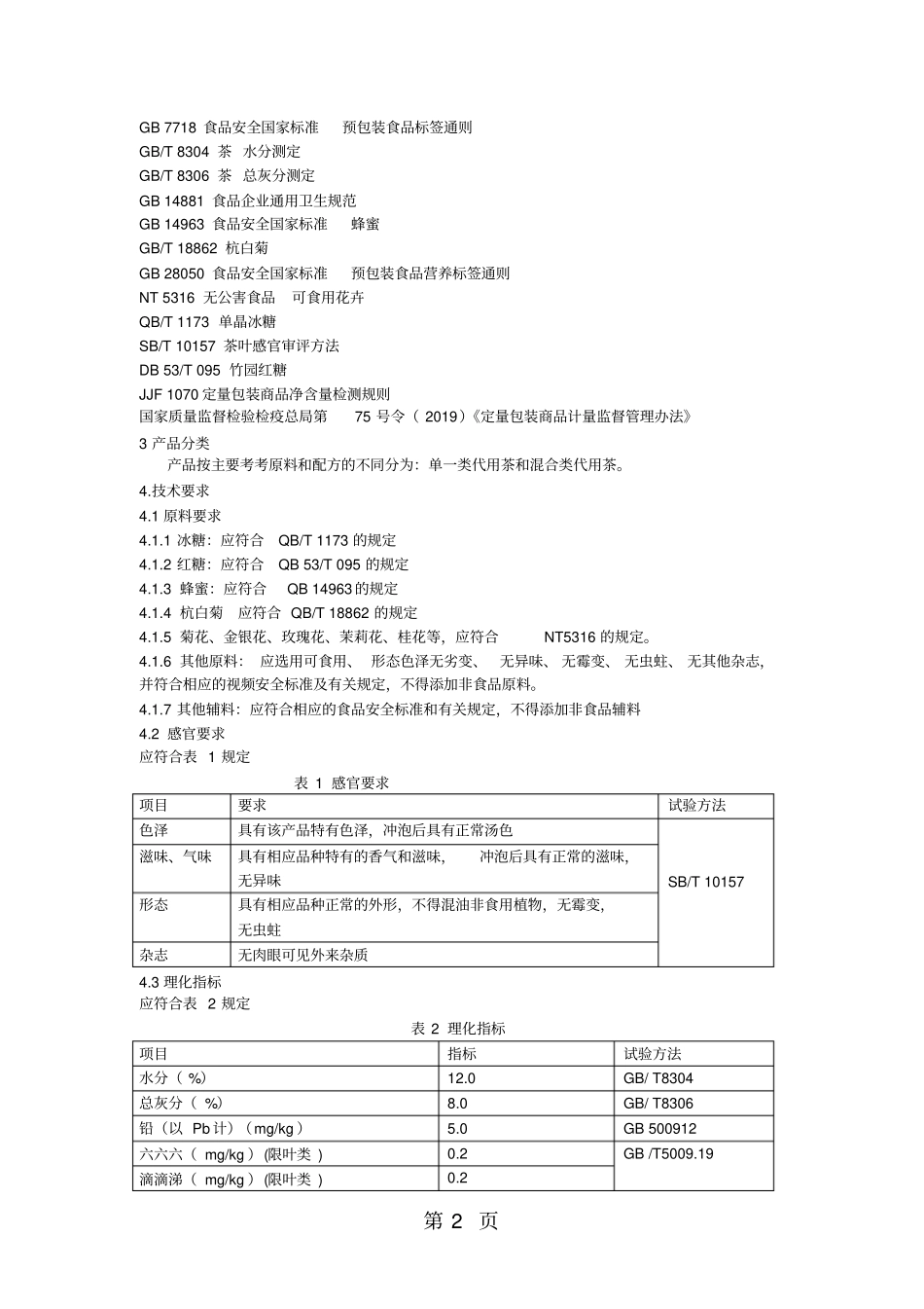 云南省食品安全企业标准7页_第2页