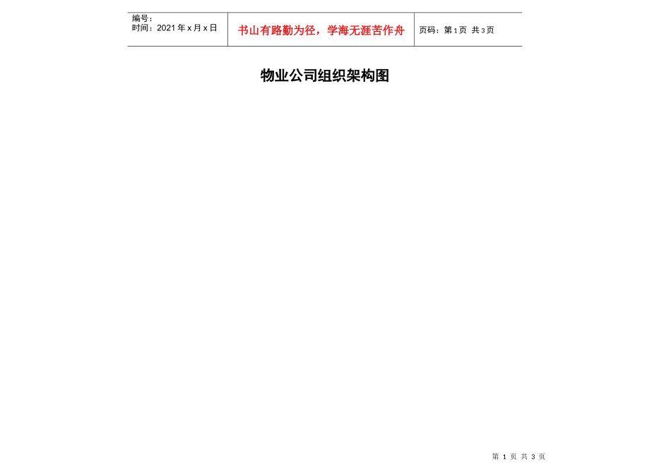 手册附录9.3物业公司组织架构图_第1页