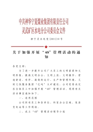 公司6s管理活动(1)