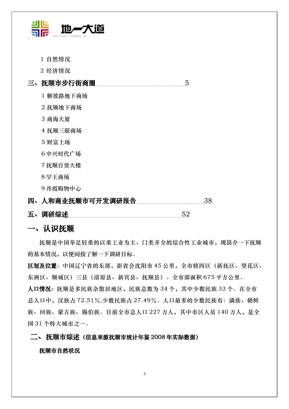 抚顺市商业项目立项报告_第3页