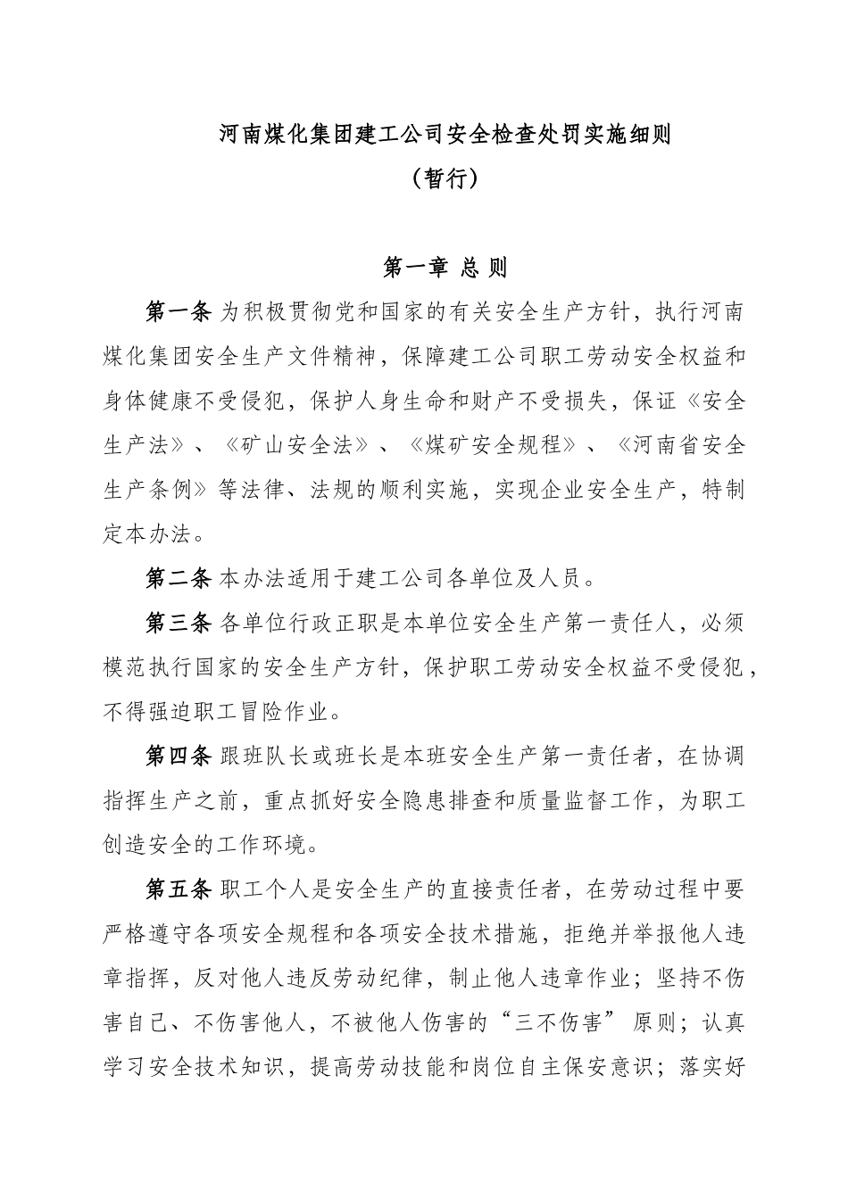 安全检查处罚细则_第1页