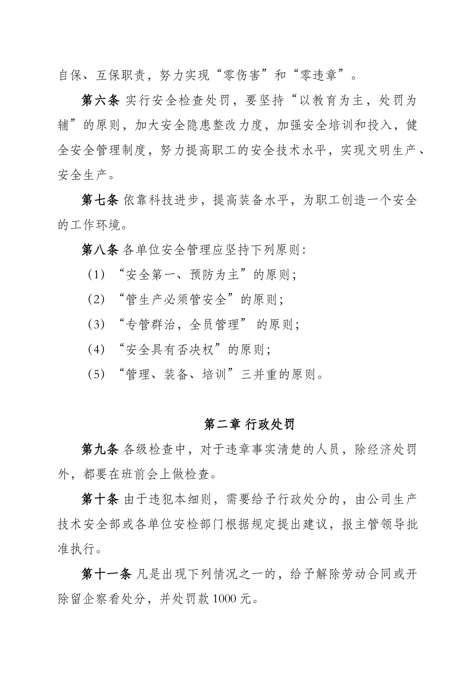 安全检查处罚细则_第2页