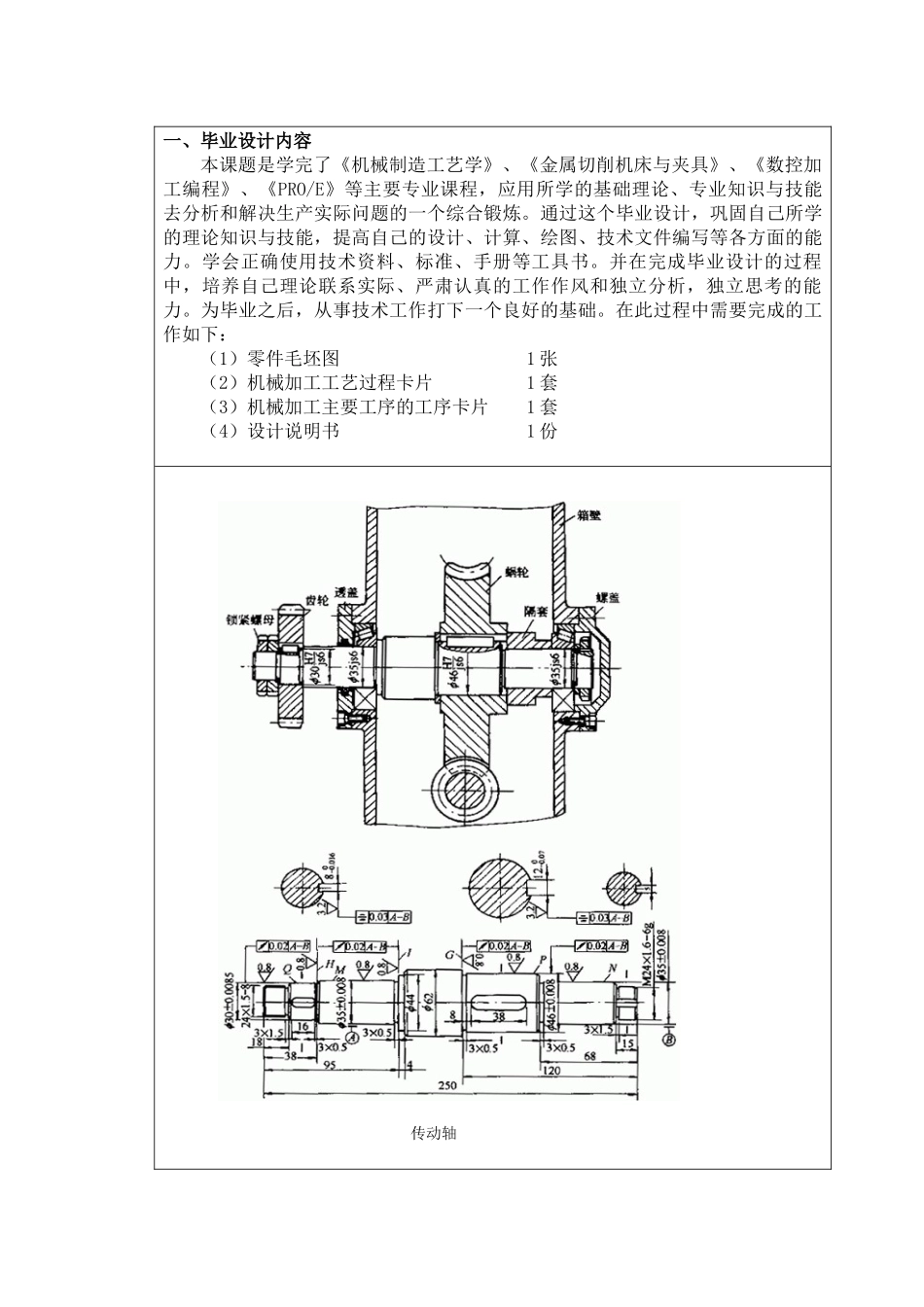 传动轴零件加工工艺规程设计_第2页