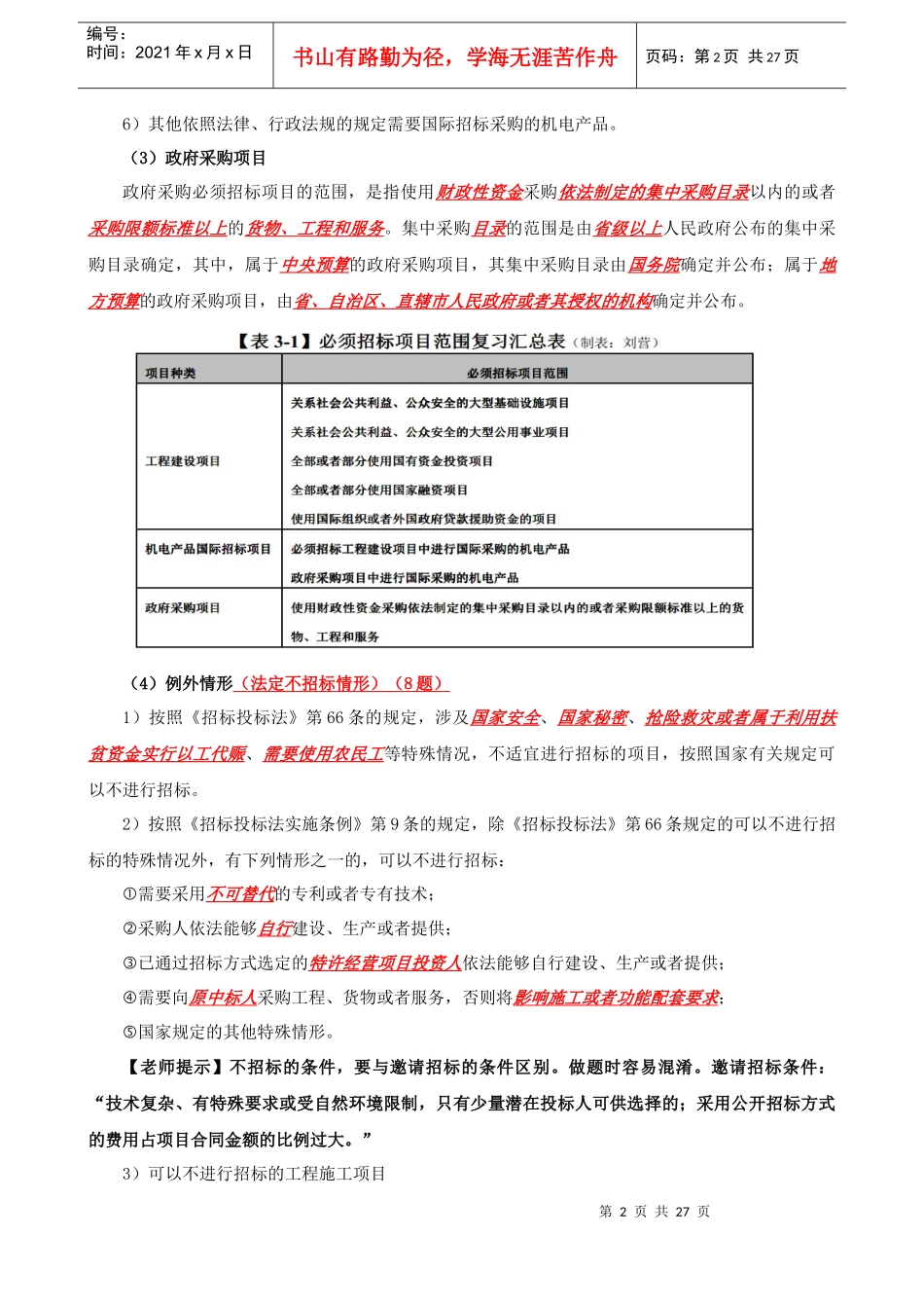 招标师法规精讲第三章_第2页