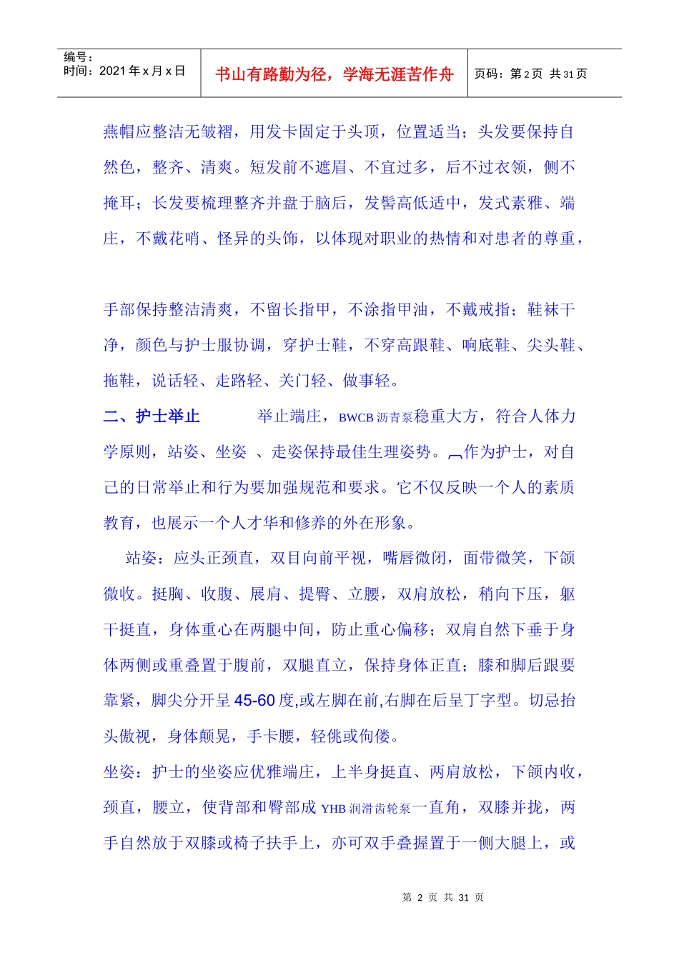 护士行为规范与礼仪_第2页