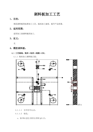 剥料板加工工艺