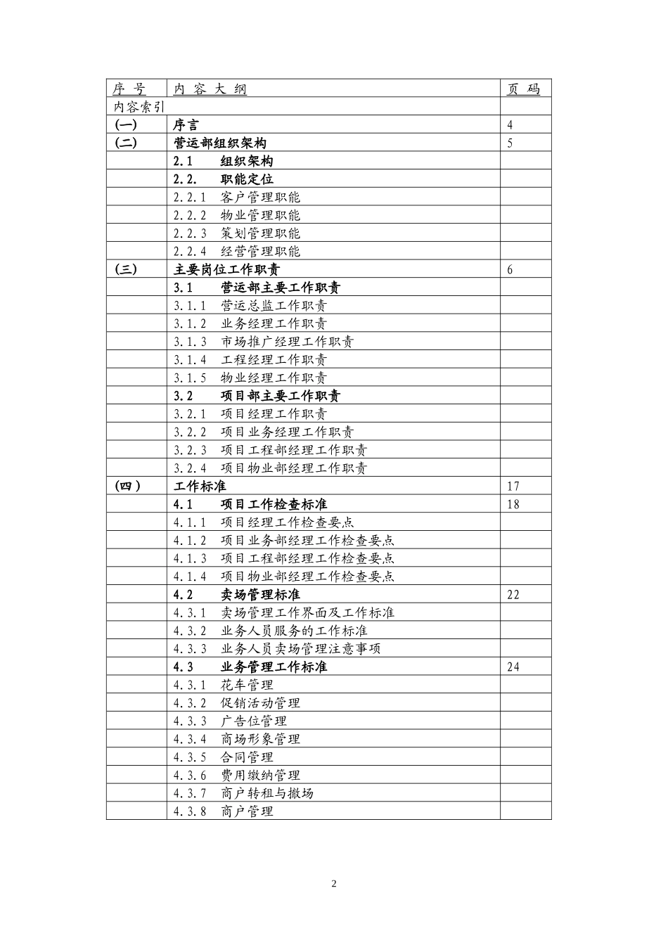 房地产集团商场运营管理手册_第2页