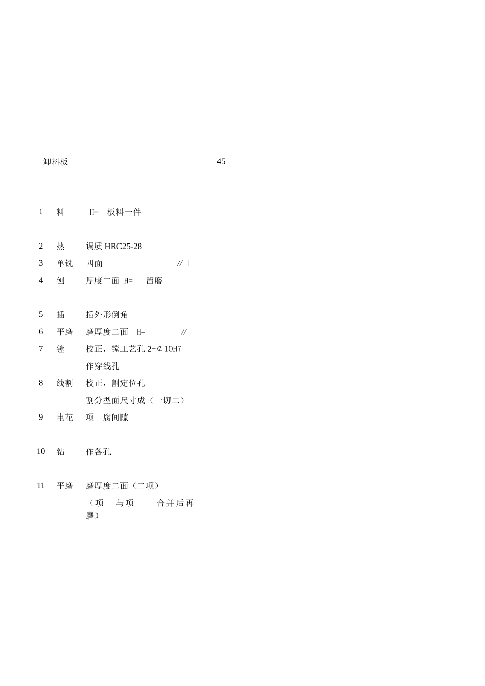 扇行模标准工艺卡_第1页