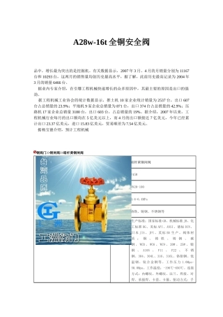 a28w-16t全铜安全阀