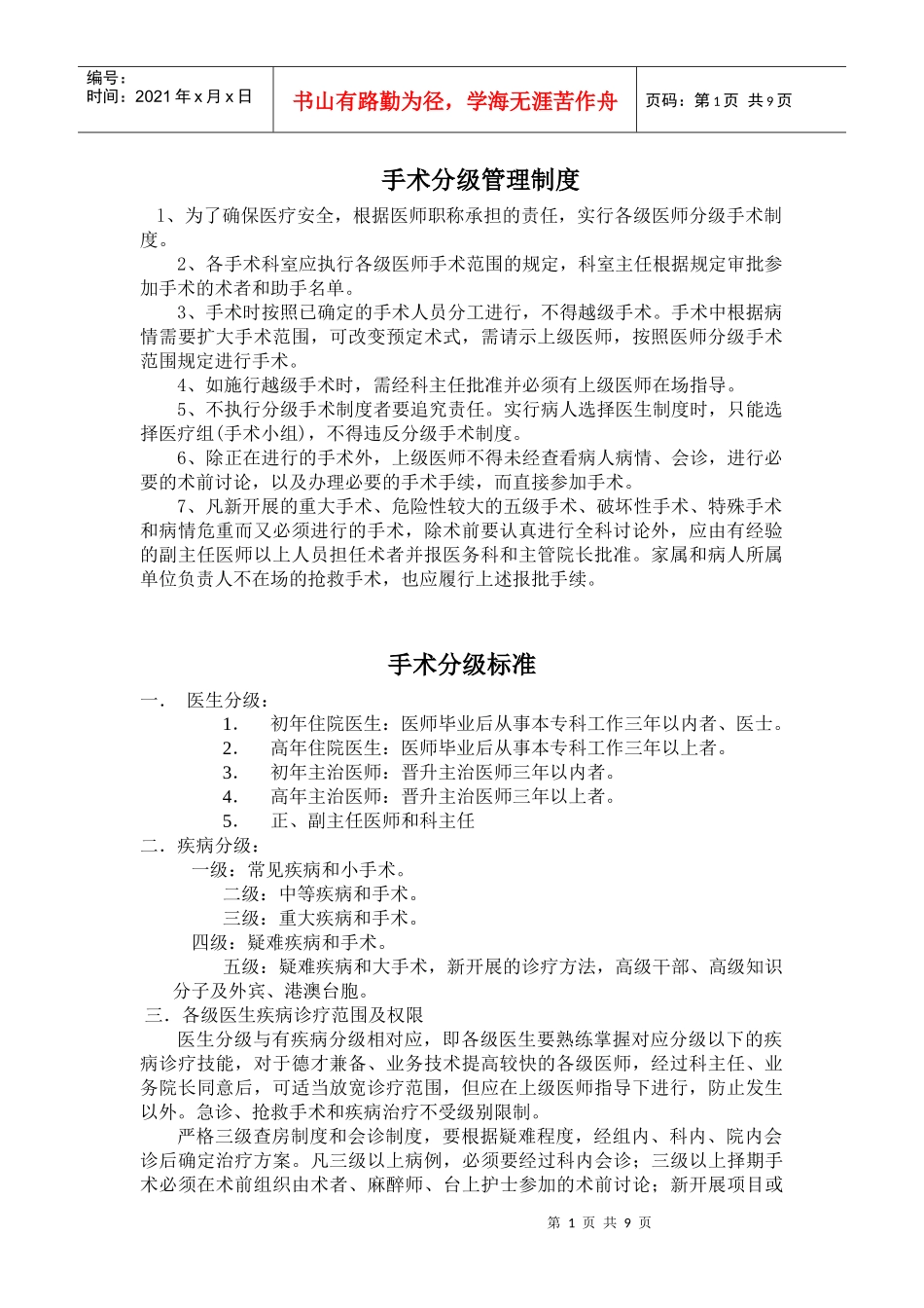 手术分级管理制度_第1页