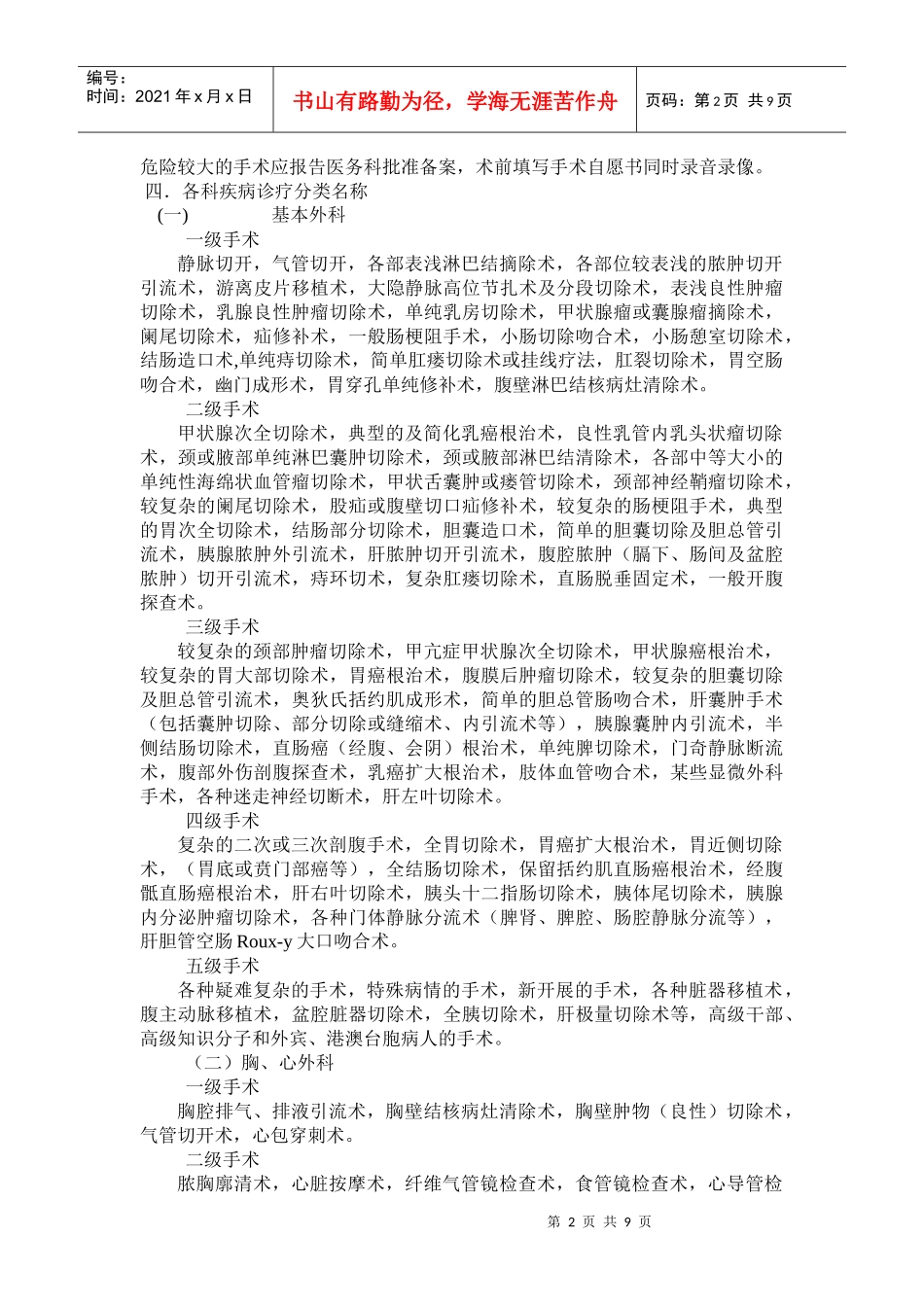 手术分级管理制度_第2页