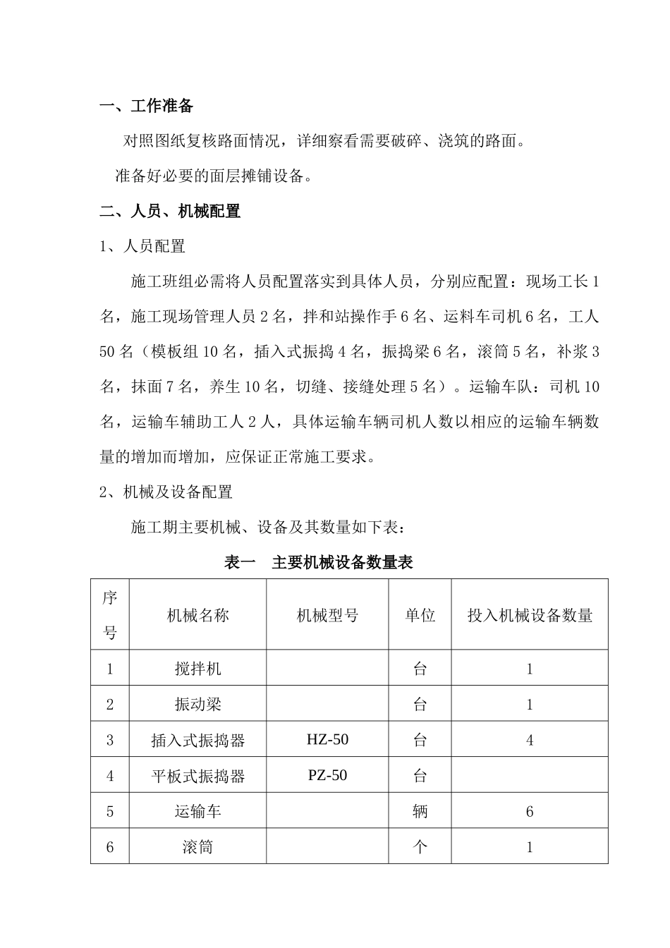 C30混凝土路面施工技术交底 (1)_第1页