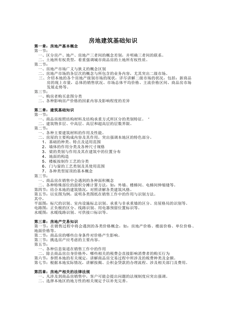 房地建筑基础知识_第1页