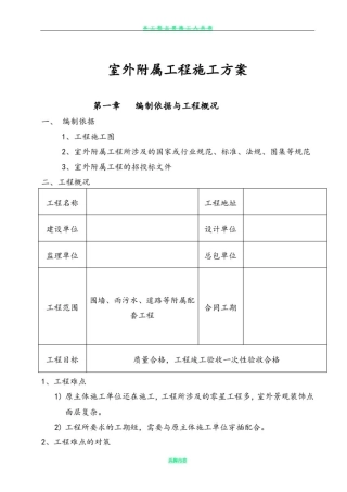 室外工程施工方案72243