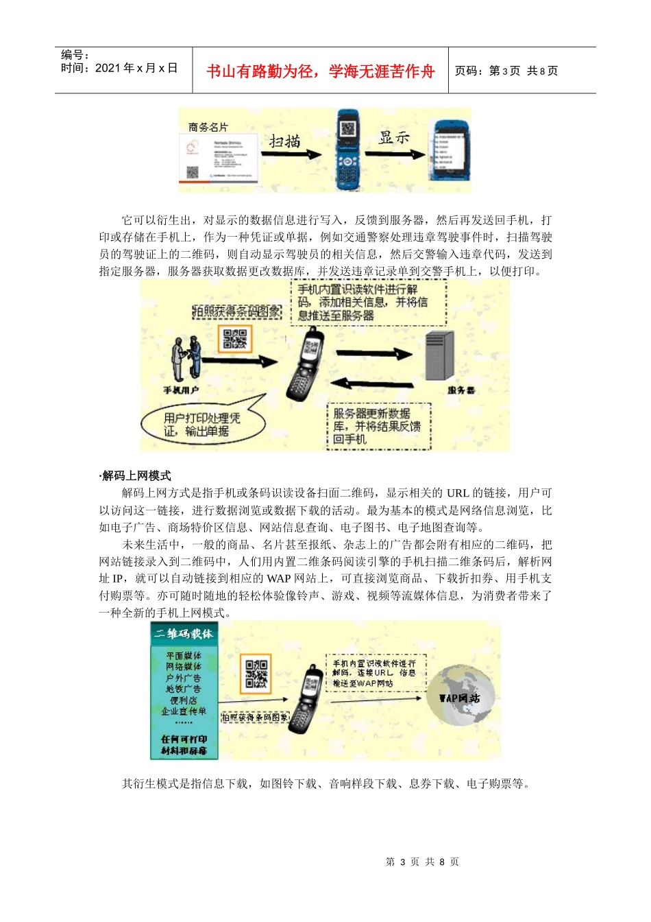 手机二维码业务应用体系与商业模式分析_第3页