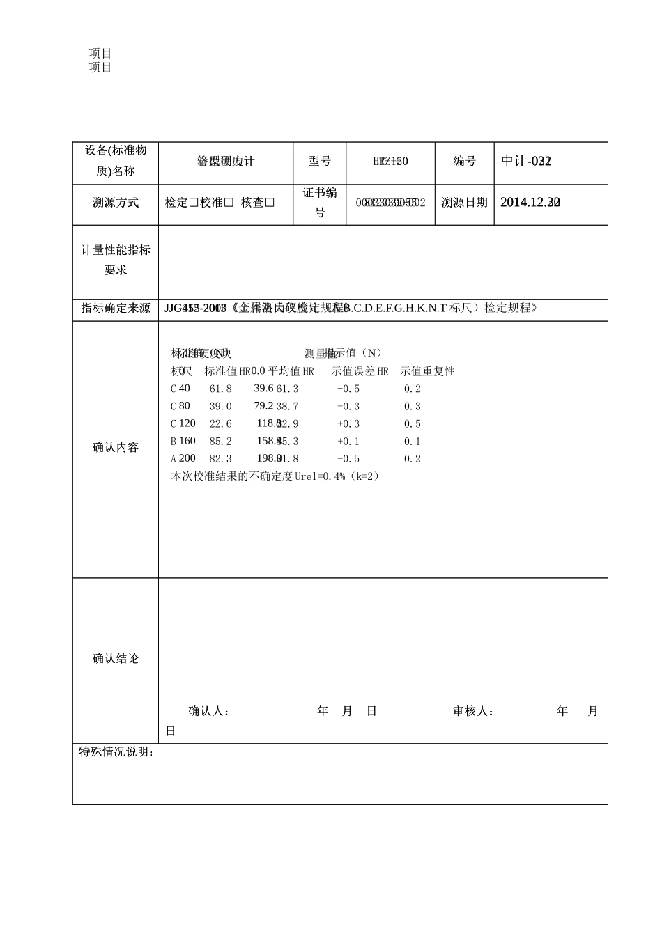 (附7)设备(标准物质)溯源确认记录_第3页
