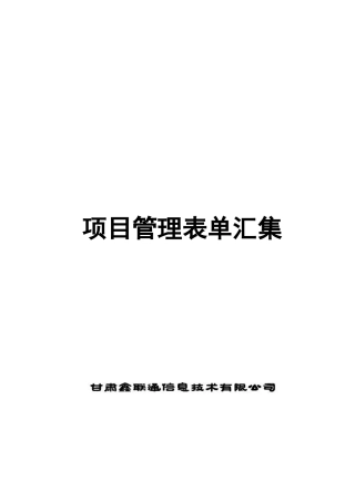 指挥中心项目资料模板(DOC59页)