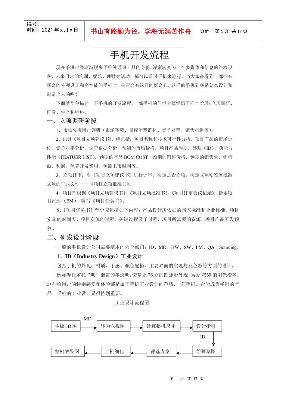 手机设计流程_第1页