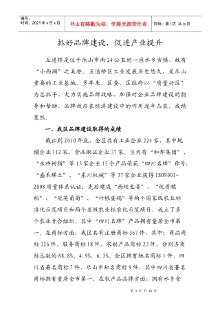 抓好品牌建设doc4