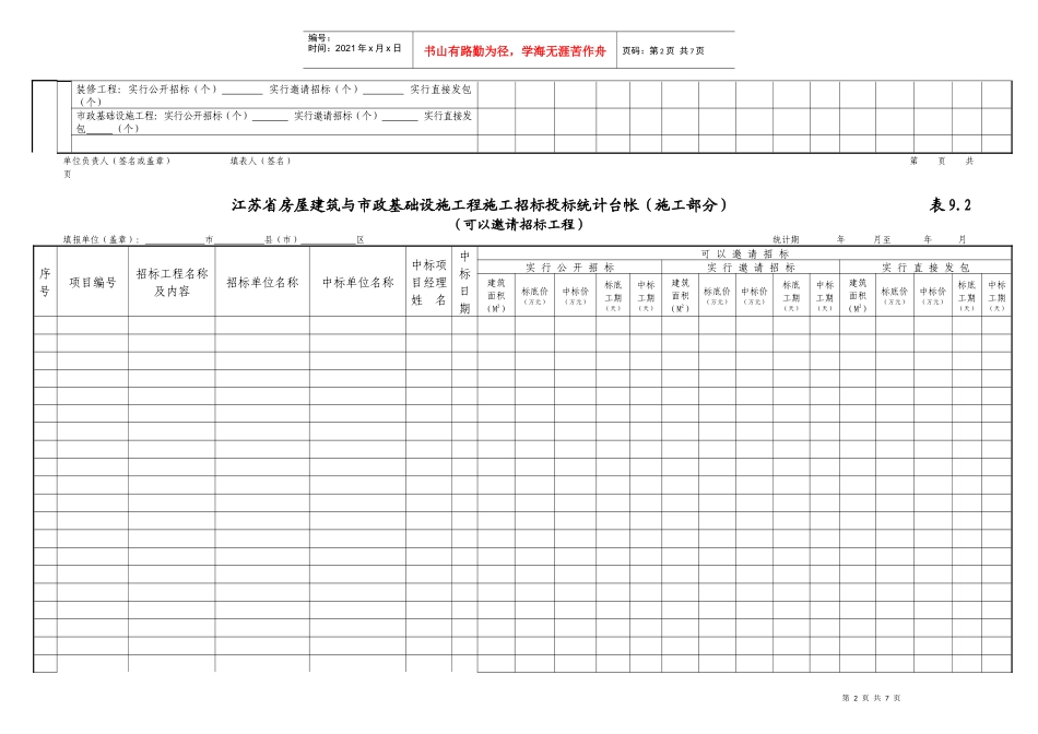 招投标统计台帐_第2页