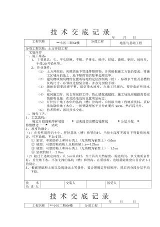 技术交底（土建部分77个）（77页）