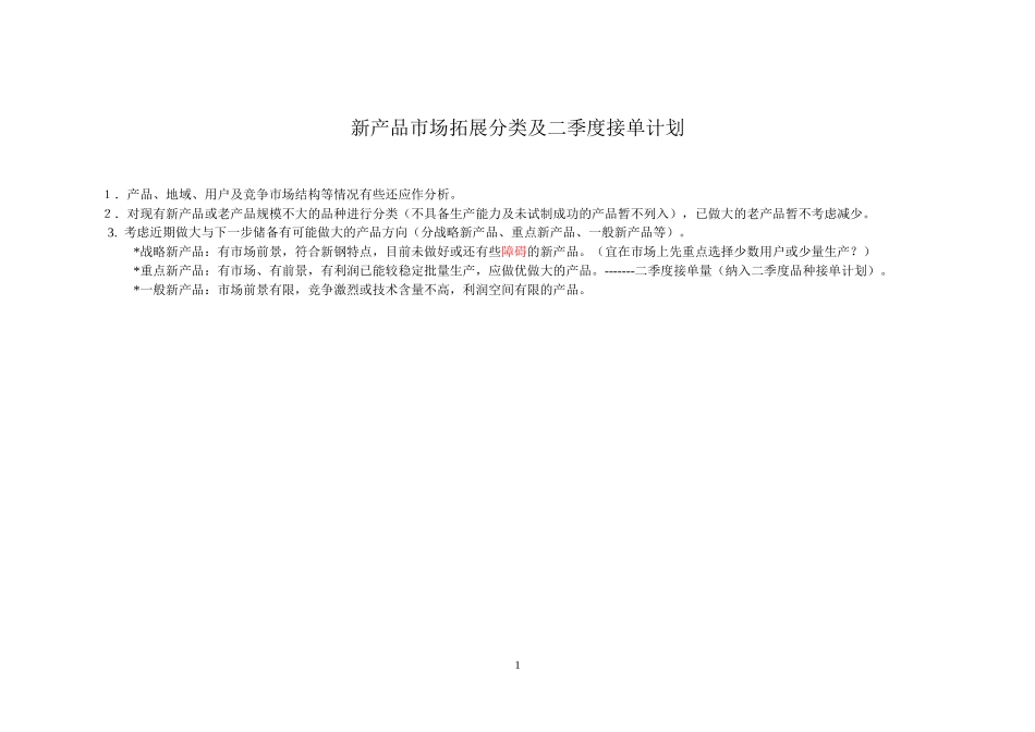 技术中心 新产品拓展计划1 -3_第1页