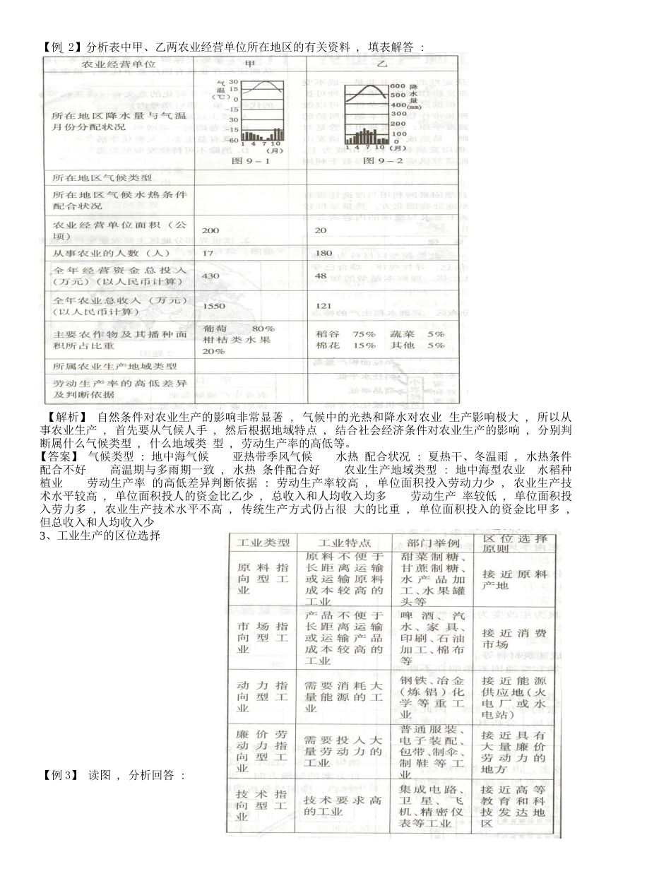 地理教案教学设计专题四：人类的生产活动与地理环境_第2页