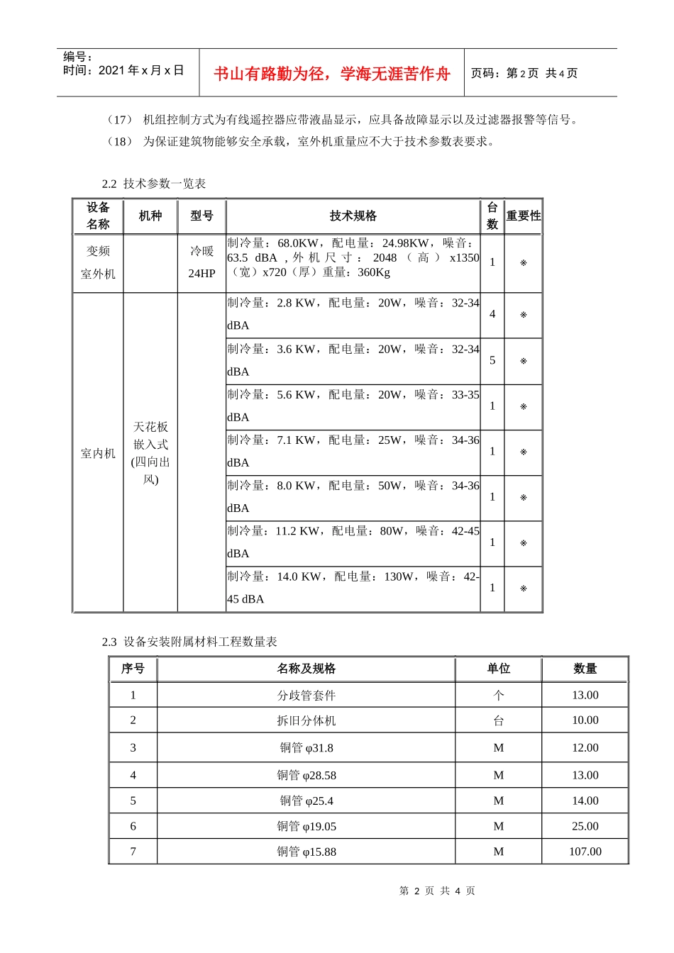 招标项目要求_第2页