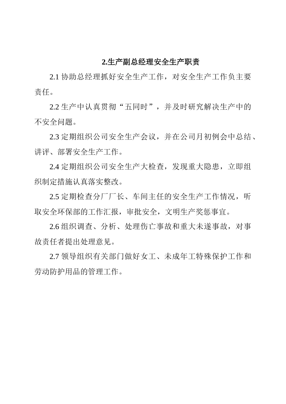 总经理安全生产职责_第2页